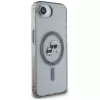 KARL LAGERFELD IML Metal Karl & Choupette Heads Cover MagSafe per iPhone 16e / 17e, nero