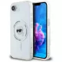 Karl Lagerfeld IML Metal Karl Head Cover MagSafe per iPhone 16e/17e bianco