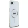 Karl Lagerfeld IML Metal Karl Head Cover MagSafe per iPhone 16e/17e bianco