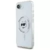 KARL LAGERFELD IML Metal Choupette Head Cover MagSafe per iPhone 16e / 17e bianco