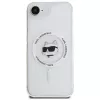 KARL LAGERFELD IML Metal Choupette Head Cover MagSafe per iPhone 16e / 17e bianco