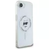 KARL LAGERFELD IML Metal Choupette Head Cover MagSafe per iPhone 16e / 17e bianco