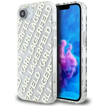 Karl Lagerfeld IML Repeat Logo Cover per iPhone 16e / 17e oro