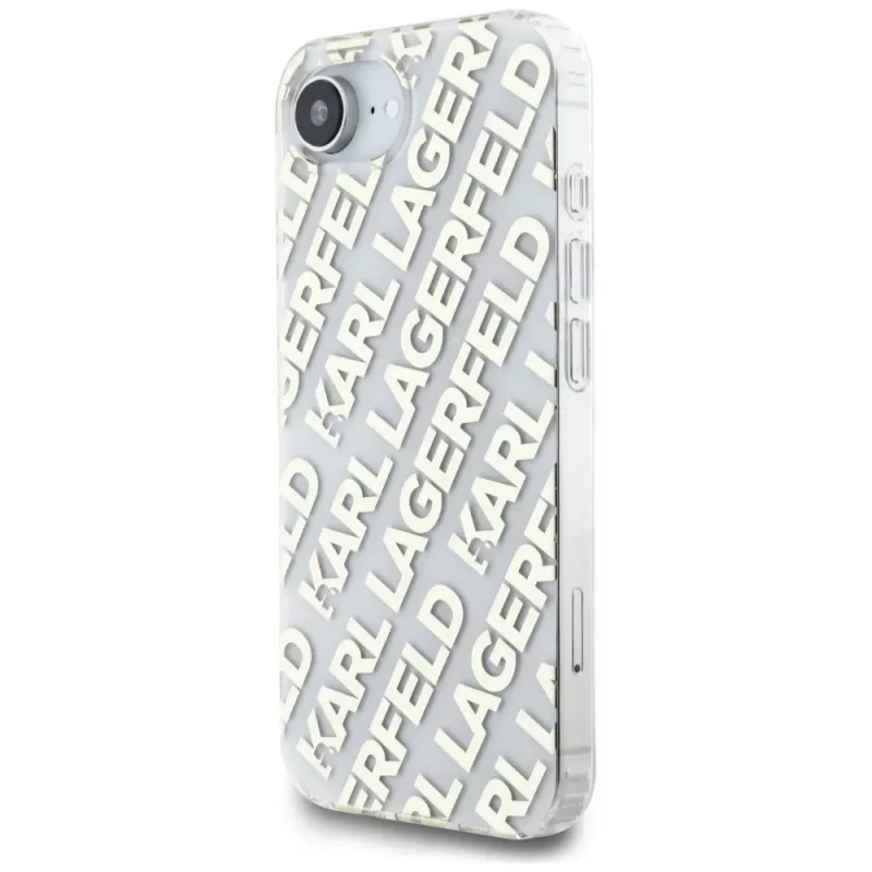 Karl Lagerfeld IML Repeat Logo Cover per iPhone 16e / 17e oro