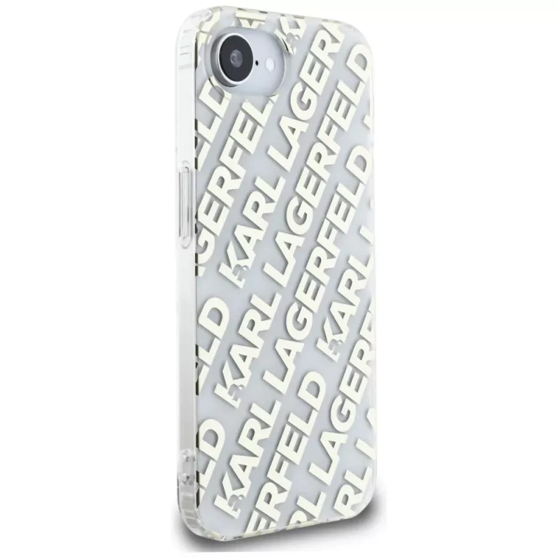 Karl Lagerfeld IML Repeat Logo Cover per iPhone 16e / 17e oro