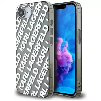 KARL LAGERFELD IML Repeat Logo Cover per Apple iPhone 16e / 17e - argento