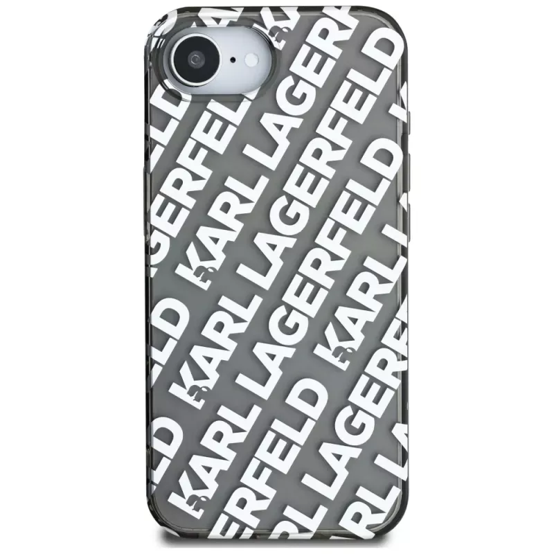 KARL LAGERFELD IML Repeat Logo Cover per Apple iPhone 16e / 17e - argento