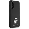 Karl Lagerfeld Cover Saffiano con logo K&C Metal per Samsung Galaxy A36 nero