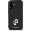 Karl Lagerfeld Cover Saffiano K&C Metal Logo per Samsung Galaxy A56 5G, nero