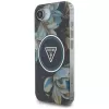 Guess Cover IML Metal Glitter Flowers Triangle MagSafe per Apple iPhone 16e (nero)