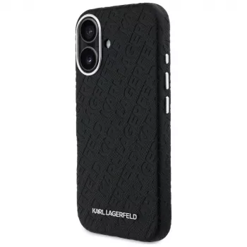 Karl Lagerfeld FW Stamped Karl custodia MagSafe per iPhone 16, nera