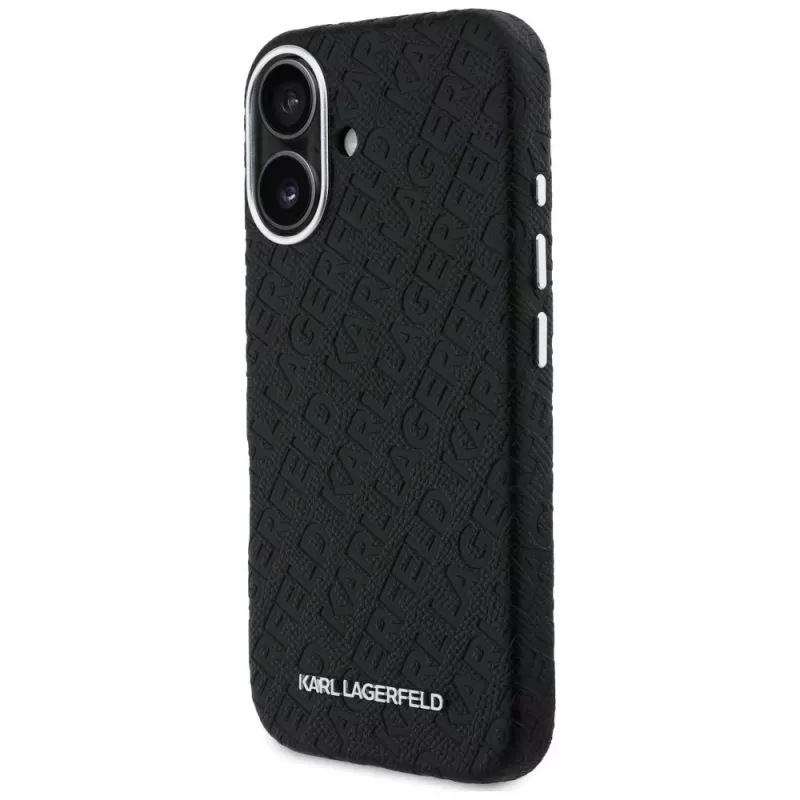 Karl Lagerfeld FW Stamped Karl custodia MagSafe per iPhone 16, nera
