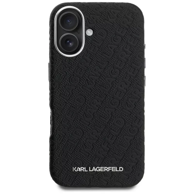 Karl Lagerfeld FW Stamped Karl custodia MagSafe per iPhone 16, nera