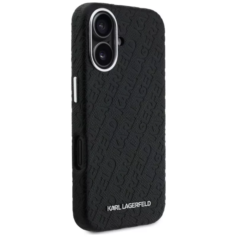 Karl Lagerfeld FW Stamped Karl custodia MagSafe per iPhone 16, nera