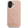 Karl Lagerfeld Cover Initial & Metal Logo MagSafe per iPhone 16 rosa