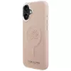Karl Lagerfeld Cover Initial & Metal Logo MagSafe per iPhone 16 Plus rosa