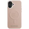 Karl Lagerfeld Cover Initial & Metal Logo MagSafe per iPhone 16 Plus rosa
