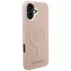 Karl Lagerfeld Cover Initial & Metal Logo MagSafe per iPhone 16 Plus rosa