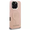 KARL LAGERFELD Cover Initial & Metal Logo MagSafe per iPhone 16 Pro Max rosa