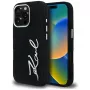 KARL LAGERFELD FW Jeans Signature Logo Cover per iPhone 16 Pro Max, nero