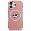 Karl Lagerfeld IML Choupette Head Logo Cover MagSafe per Apple iPhone 16, rosa