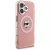 Karl Lagerfeld IML Choupette Head Logo Cover MagSafe per Apple iPhone 16, rosa