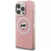 Karl Lagerfeld IML Choupette Head Logo Cover MagSafe per Apple iPhone 16 Pro, rosa