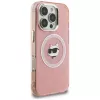 Karl Lagerfeld IML Choupette Head Logo Cover MagSafe per Apple iPhone 16 Pro, rosa