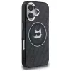 Karl Lagerfeld IML Choupette Head Logo Custodia MagSafe per iPhone 16, nero