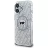 Karl Lagerfeld IML Karl Head Logo Custodia MagSafe per iPhone 16, grigio