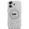 Karl Lagerfeld IML Karl Head Logo Custodia MagSafe per iPhone 16, grigio