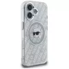 Karl Lagerfeld IML Karl Head Logo Custodia MagSafe per iPhone 16, grigio