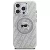 KARL LAGERFELD IML Karl Head Logo Custodia MagSafe per Apple iPhone 16 Pro, grigio