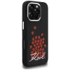 Karl Lagerfeld Silicone Heart SignLogo Custodia MagSafe per iPhone 16 Pro nero