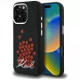 Karl Lagerfeld Silicone Heart SignLogo Custodia MagSafe per iPhone 16 Pro Max nero