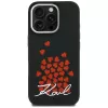 Karl Lagerfeld Silicone Heart SignLogo Custodia MagSafe per iPhone 16 Pro Max nero