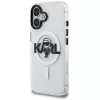 KARL LAGERFELD IML Karl Sketch Logo Custodia MagSafe per iPhone 16, trasparente