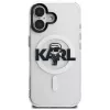 KARL LAGERFELD IML Karl Sketch Logo Custodia MagSafe per iPhone 16, trasparente