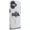 KARL LAGERFELD IML Karl Sketch Logo Custodia MagSafe per iPhone 16, trasparente