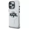 KARL LAGERFELD IML Karl Sketch Logo Custodia MagSafe per Apple iPhone 16 Pro, trasparente