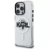 Karl Lagerfeld IML Karl Sketch Logo Custodia MagSafe per iPhone 16 Pro Max, trasparente