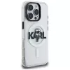 Karl Lagerfeld IML Karl Sketch Logo Custodia MagSafe per iPhone 16 Pro Max, trasparente