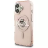 KARL LAGERFELD IML Choupette Sketch Logo Custodia MagSafe per iPhone 16 rosa
