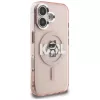 KARL LAGERFELD IML Choupette Sketch Logo Custodia MagSafe per iPhone 16 rosa