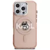 Karl Lagerfeld IML Choupette Sketch Logo Custodia MagSafe per iPhone 16 Pro rosa