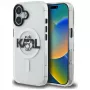 Karl Lagerfeld IML Choupette Sketch Logo Custodia MagSafe per iPhone 16, trasparente