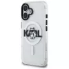Karl Lagerfeld IML Choupette Sketch Logo Custodia MagSafe per iPhone 16, trasparente