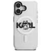 Karl Lagerfeld IML Choupette Sketch Logo Custodia MagSafe per iPhone 16, trasparente