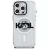 Karl Lagerfeld IML Choupette Sketch Logo Custodia MagSafe per iPhone 16 Pro, trasparente