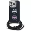 KARL LAGERFELD IML Custodia Crossbody per iPhone 16 Pro, nero